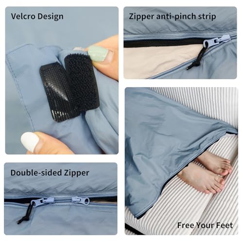NewDoar Ultralight 1.5lbs Bolsa de Dormir 50-70°F para Clima Cálido miniatura 4
