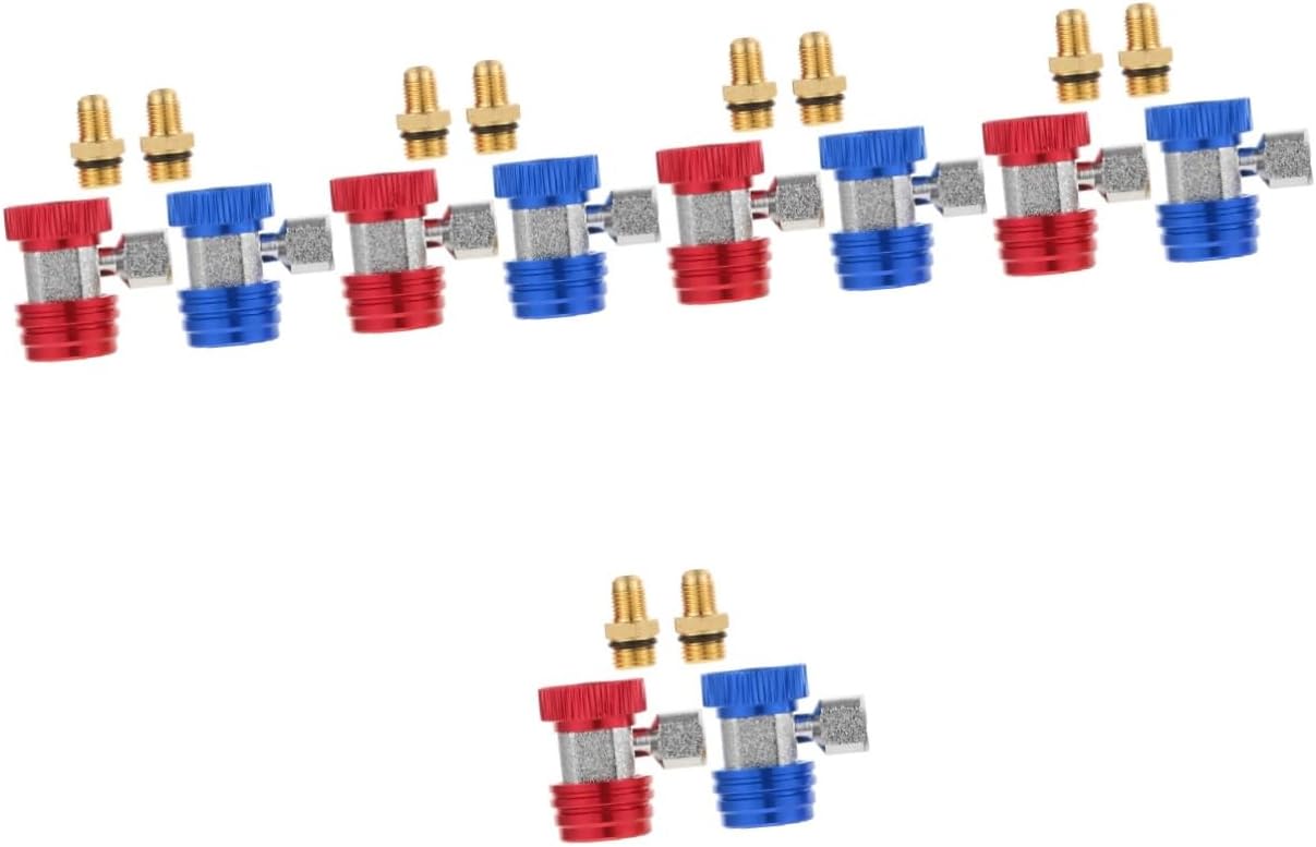 Gatuida 5pairs Adjustable Auto Connectors Quick Couplers Fittings for Copper Adapter for Enhanced Compatible