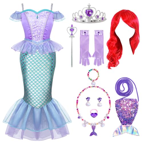 Disfraz de Sirena Princesa para Niñas Talla S miniatura 1