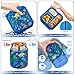 wiwens Bento Lunch Box for Kids with 12oz Soup Thermo Leak-Proof Lunch Food Container with 5 Compartment Thermo Hot Food Jar and Insulated Lunch Bag for Kid Toddler Girls Boys to School