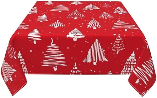 Vista 207 de AEIOAE Mantel cuadrado para el día de San Valentín de 60 x 60 pulgadas, mantel de corazones de amor, mantel de San Valentín, tela de poliéster