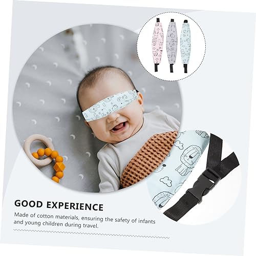 COOLHIYA 3 Pçs Carrinho De Bebê Alça De Assento De Segurança Máscara De Olho Tiaras De Bebê Faixa De
