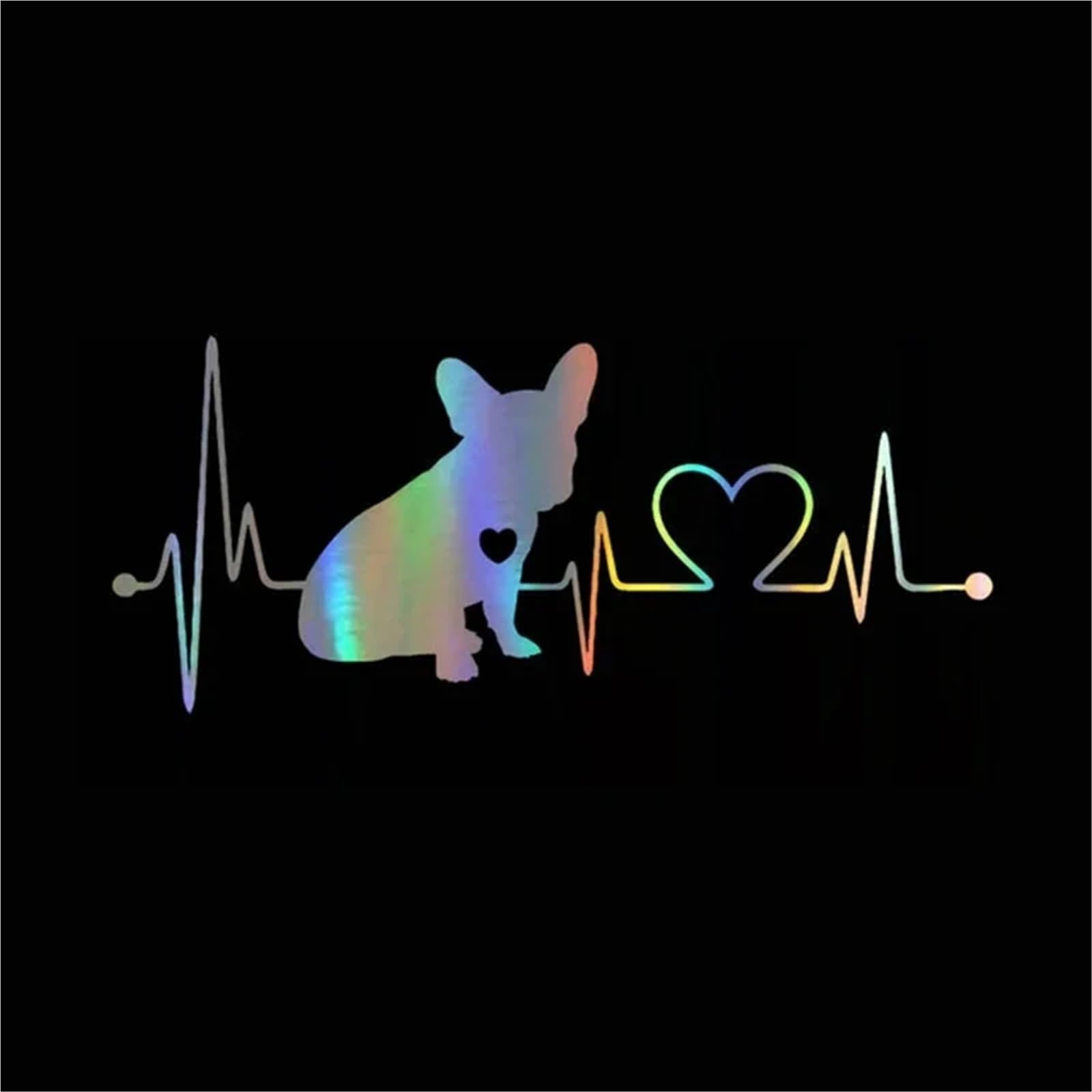 FGLFPXI Heartbeat Car Sticker Automobiles Motorcycles Exterior Accessories Decals,18CM*7.7CM