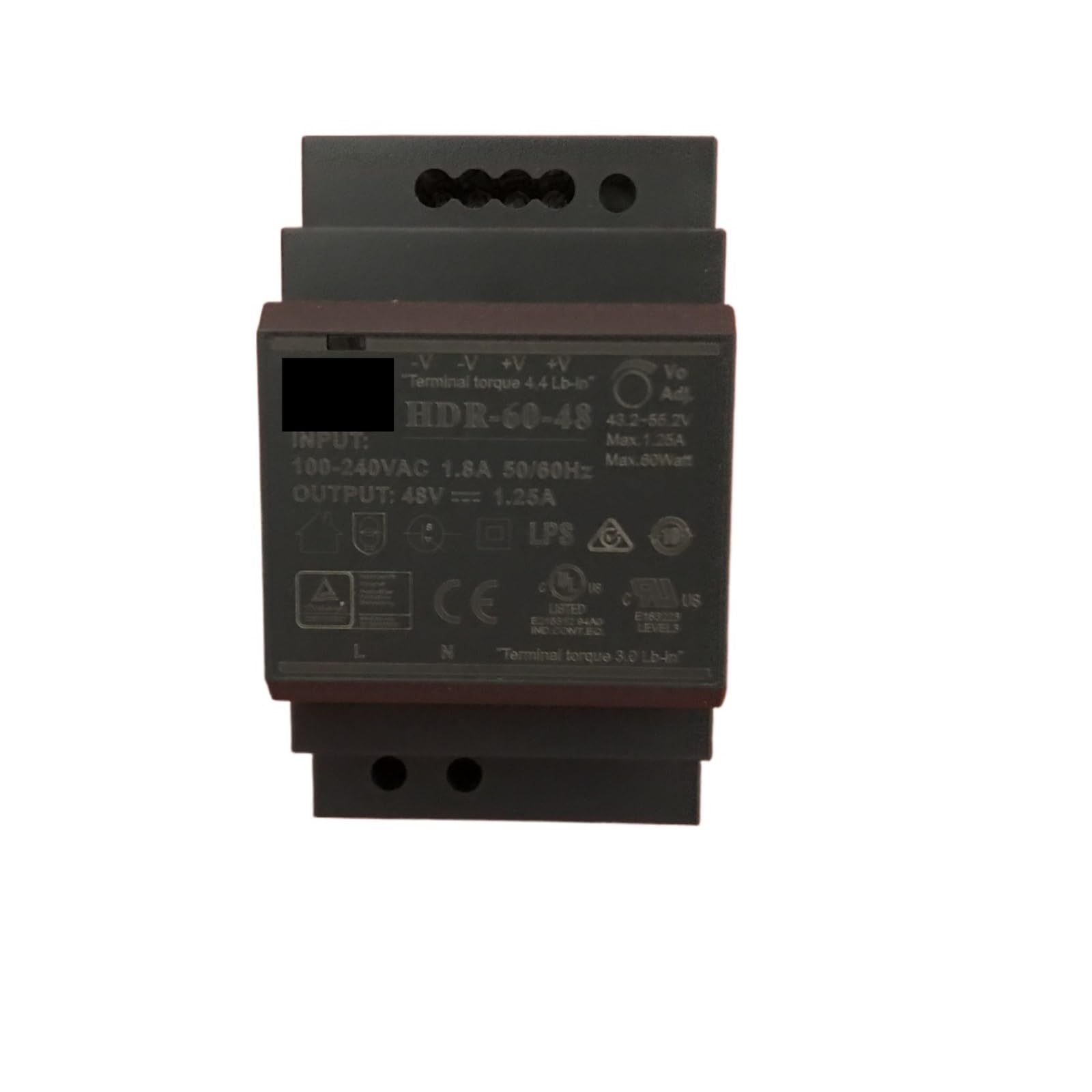LEOTNNDQ HDR-60-48 DC 48V 1.25A 60W Power Supply