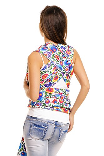 Babydraagdoek baby draagdoek buikdrager babydrager met een wit bloemenmotief - Image 5