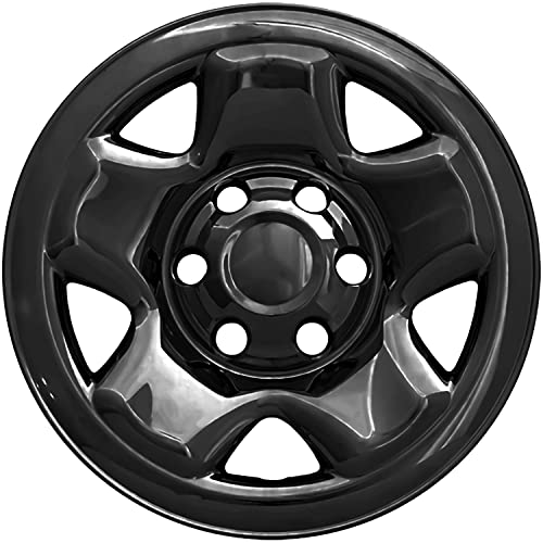 Oxgord 16 Inch Wheel Skins For 2005-2022 Toyota Tacoma (Set Of 4) Impostor Wheel Covers For 16 Inch Gloss Black Abs Wheels- Auto Tire Replacement Exterior Cap Cover #TOP1