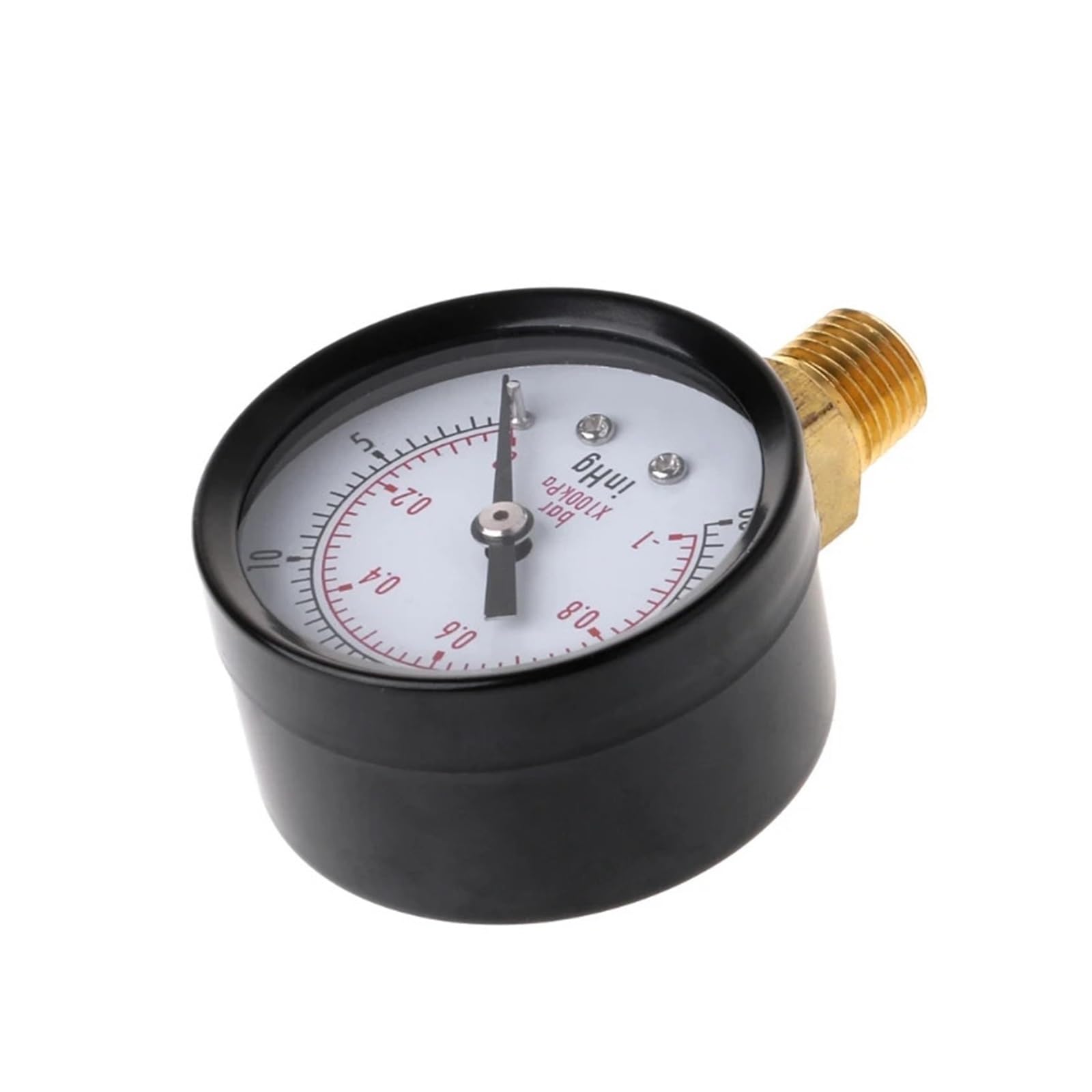 Pressure Mini Manometer für Kraftstoff Y1UB Compound-Druck-Vakuummeter, Glycerin gefüllt, -1/10 Bar & 30 1/4 BSP unten