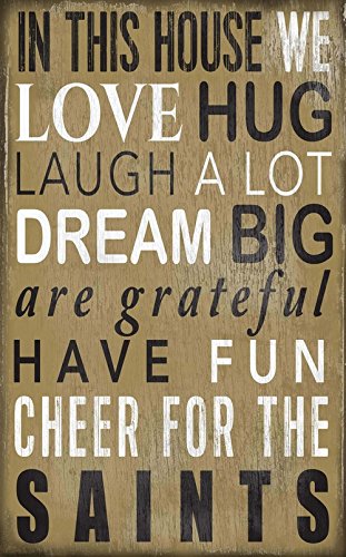 Fan Creations New Orleans Saints in This House Sign, Multicolored