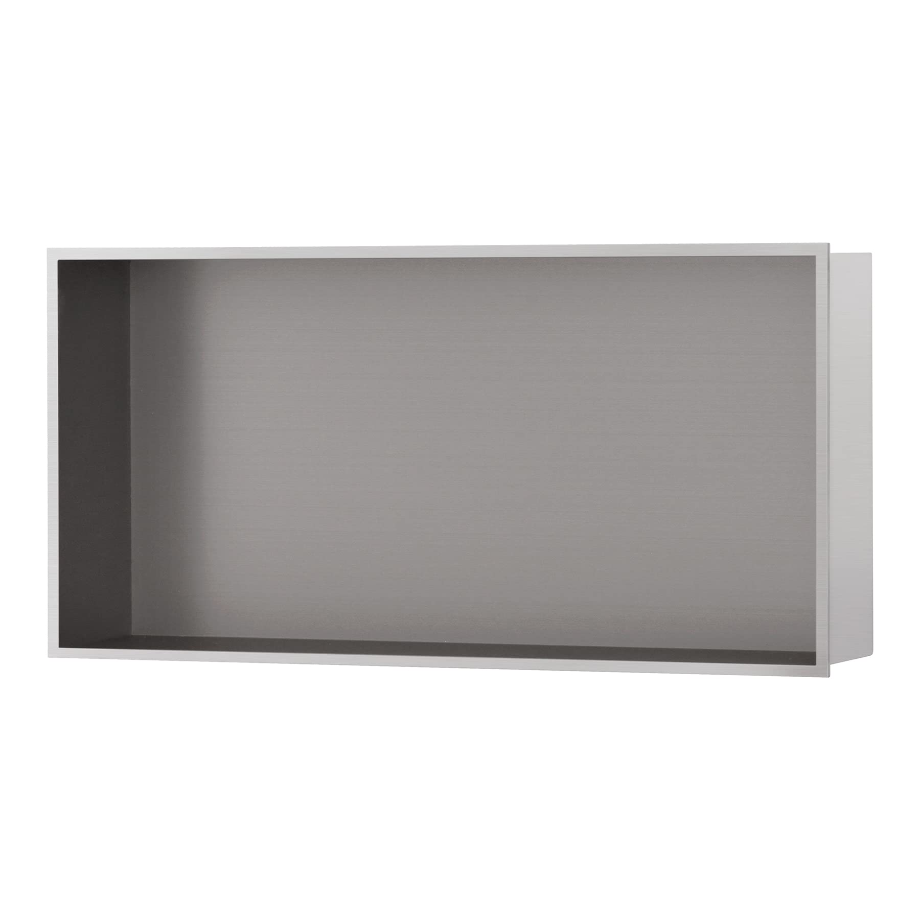 Sunrosa Brushed Nickel Shower Niche Stainless Steel, Ready for Tile