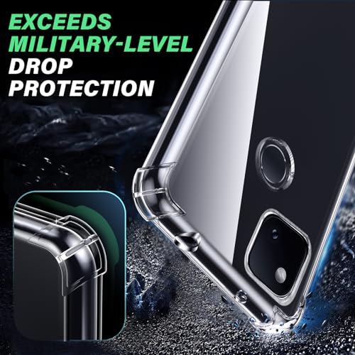 Coque Google Pixel 4A 4G antichoc silicone TPU transparent avec film de protection écran - 4