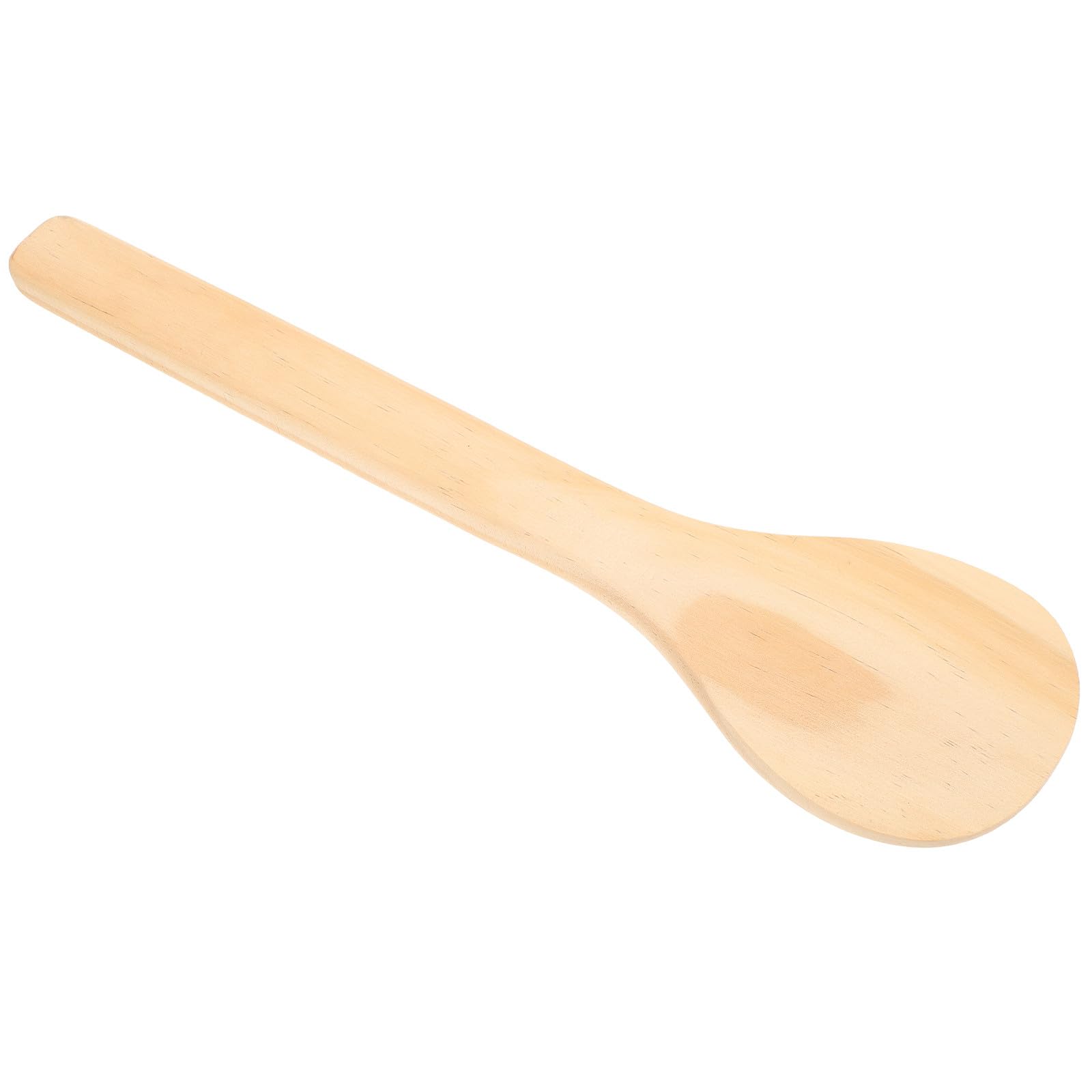 Didiseaon Spatola da Cucina in Legno 40 Cm, Cucchiaio da Cucina Rotondo per Riso, Paletta per Alimenti Resistente ai Graffi per Uso Domestico e Preparazione Sushi
