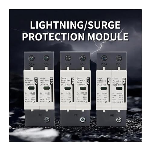 Protector contra sobretensiones doméstico de 600V con descarga 30-60KA y sistema 2P SPD 6