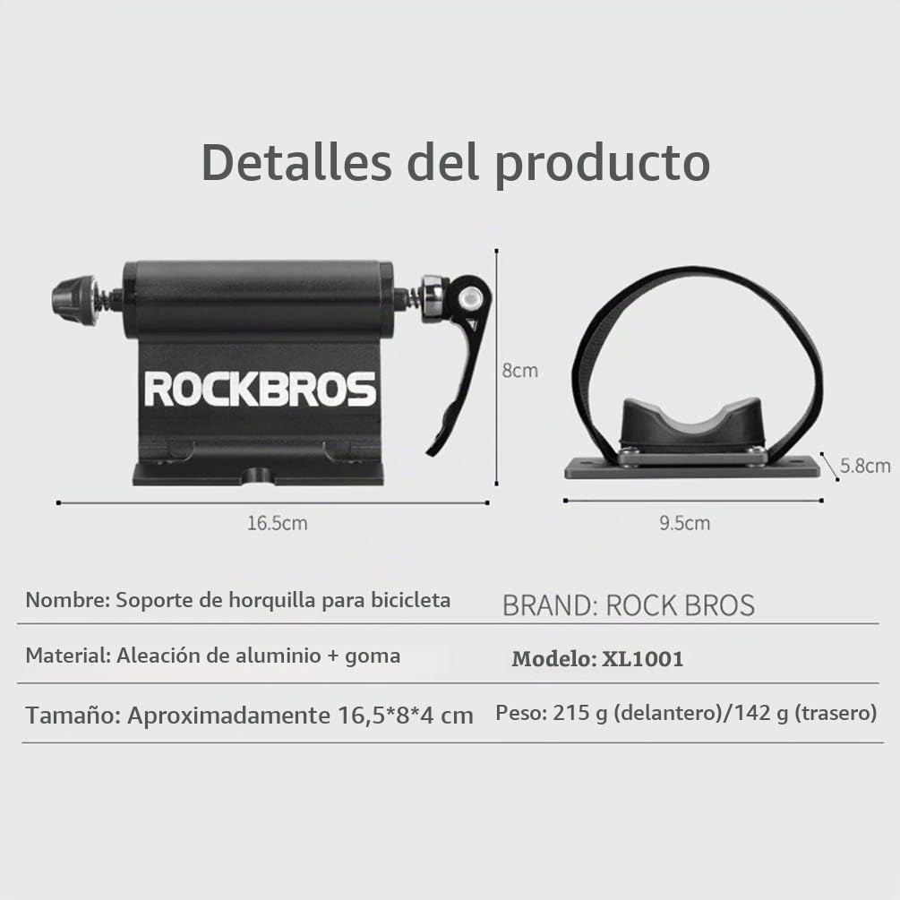 ROCKBROS Portabicicletas Techo para Coche Baca Soporte para Bicicleta MTB Carretera Liberación Rápida