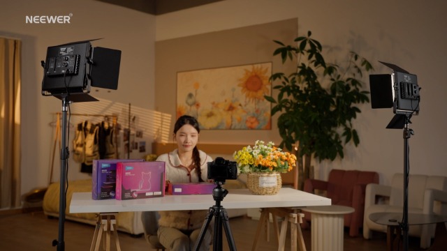 Amazon.com : NEEWER 2 Pack Bi Color 660 LED Video Light and Stand