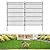 10 Panels No Dig Garden Fence Animal Barrier, 34in(H) × 22.5ft(L) Decorative Metal Outdoor Dog Fence, Rustproof Pet Fencing for Yard, Patio, Flower Bed -Temporary Fencing| Easy to Install