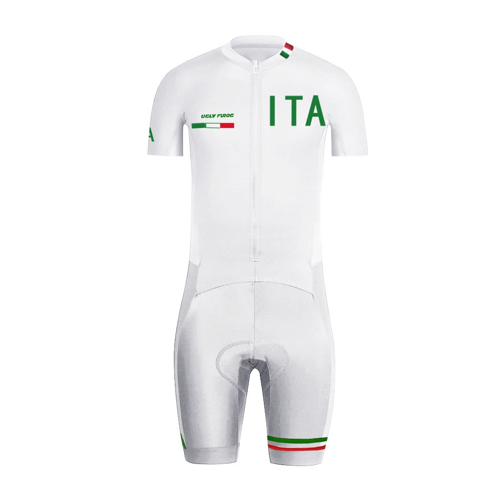 Ugly Frog MUEN17 Tuta da Triathlon, Imbottita, da Uomo, a Compressione, per Corsa, Ciclismo