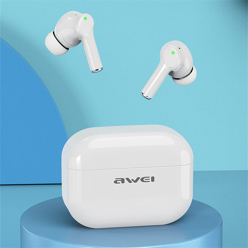 Bezprzewodowe słuchawki douszne z mikrofonem, słuchawkowym zestawem słuchawkowym, słuchawki Bluetooth 5.0 w uchu z obudową ładowania, do pracy, sportu, gry