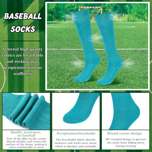 Image of Zhanmai Baseball Belt and Socks Combo, Adjustable Elastic Belt and Softball Socks, Multiple Sizes for Youth Boys Girls, Adult