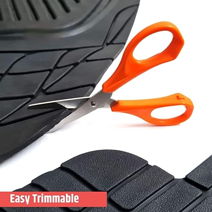 Image of 6225 FelxTough All Season Rubber Floor Car Mat for Car SUV, Universal Self Cut to Perfectly Fit (Black)