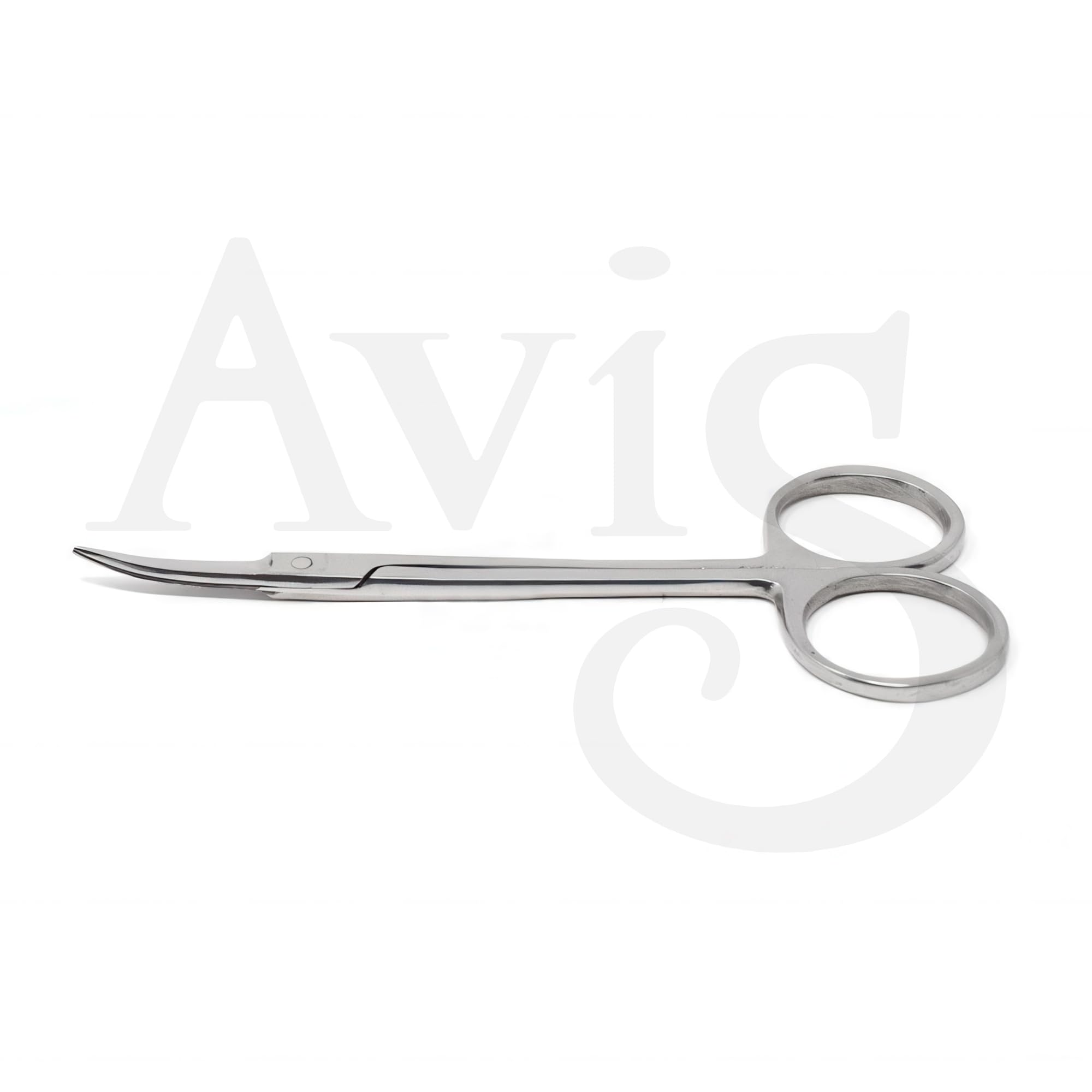 AVIS Iris Scissors 4" Curved (CVD) - Precision Surgical Scissors, Stainless Steel Grade 410, Sharp Blades for Delicate Cutting, Ideal for Medical, Dental, and Veterinary Use 1