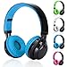 Produktbild Pc Drahtlose Bluetooth Kopfhörer Sport Gaming Kopfhörer für Media musik TF mp3 draht Stirnband mit Mikrofone Bluetooth Headset Drahtloses Bluetooth-Headset blau