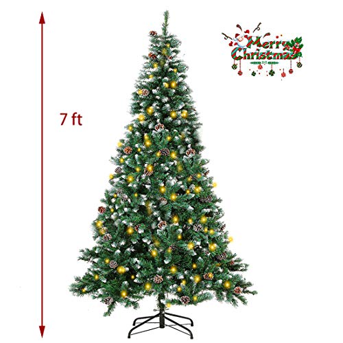 image for INTERGREAT 7 Ft Prelit Christmas Tree with Light, Indoor/Outdoor Chris