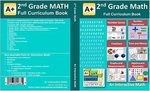 2nd, Second Grade Math Textbook - 125 Lessons (526 Pages ...