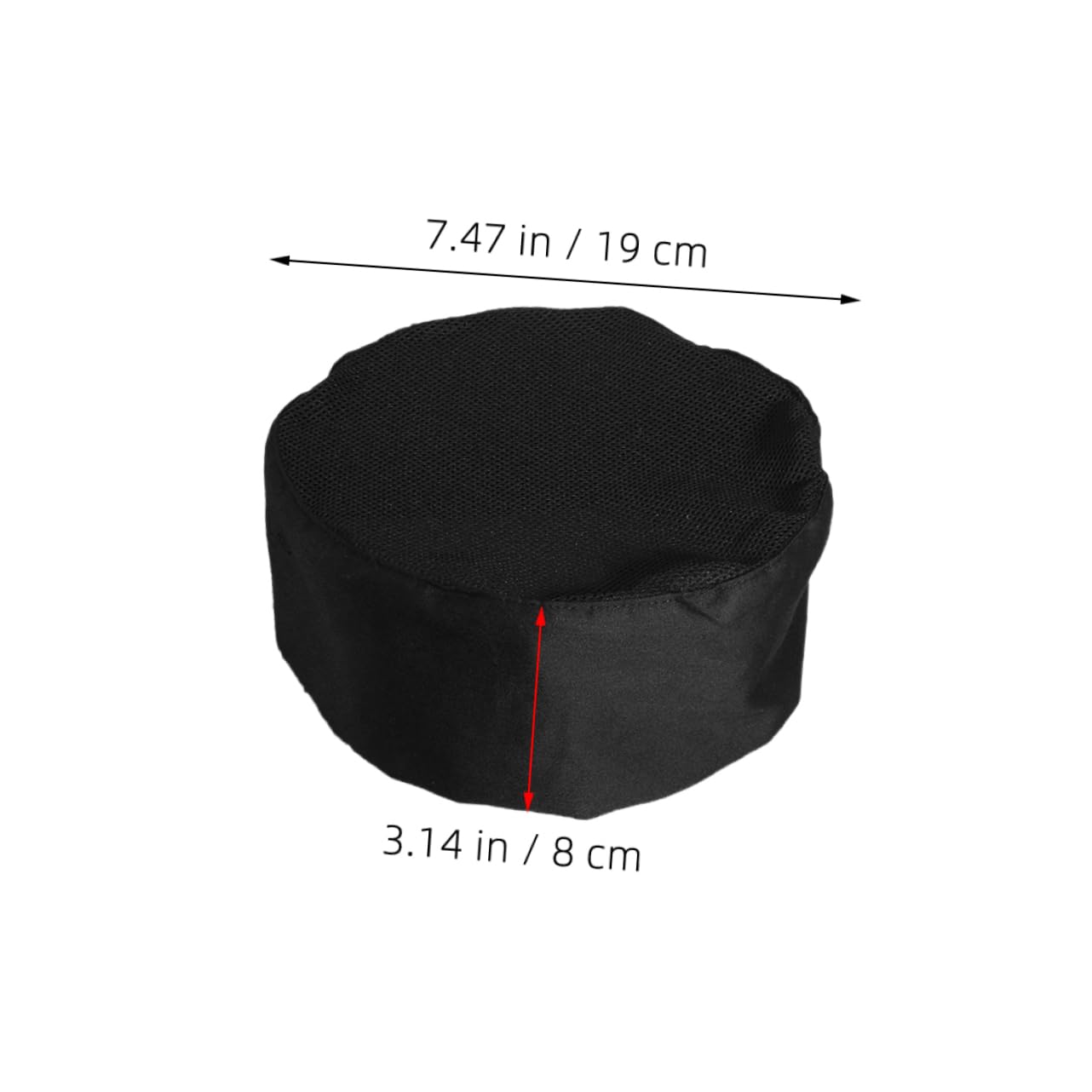 BESTYASH 6 Gorros de Chef Negros Ajustables de Algodón Malla Transpirable para Cocina Profesional y Servicio de Alimentos en Cocina