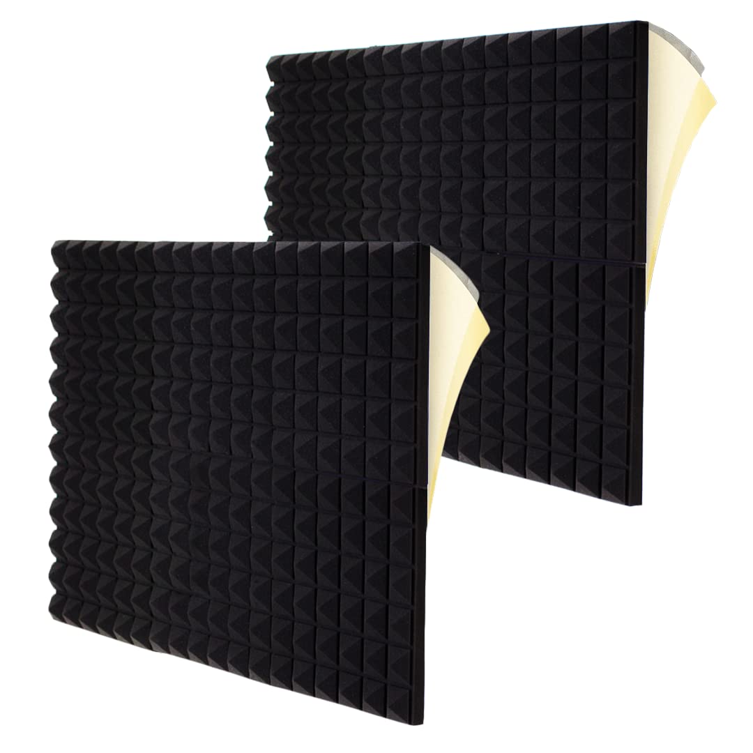 Buy DJOVOG 2 inches Acoustic Foam Panels. Pack of 12, 2x12x12 inch
