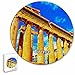Grecia Partenone Puzzle 195 pezzi animali di forma rotonda in legno per bambini puzzle per adulti souvenir regalo 16,5 × 16,5 pollici