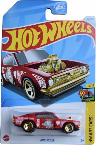Hot Wheels King Kuda HW Art Cars Rojo 1:64 miniatura 1