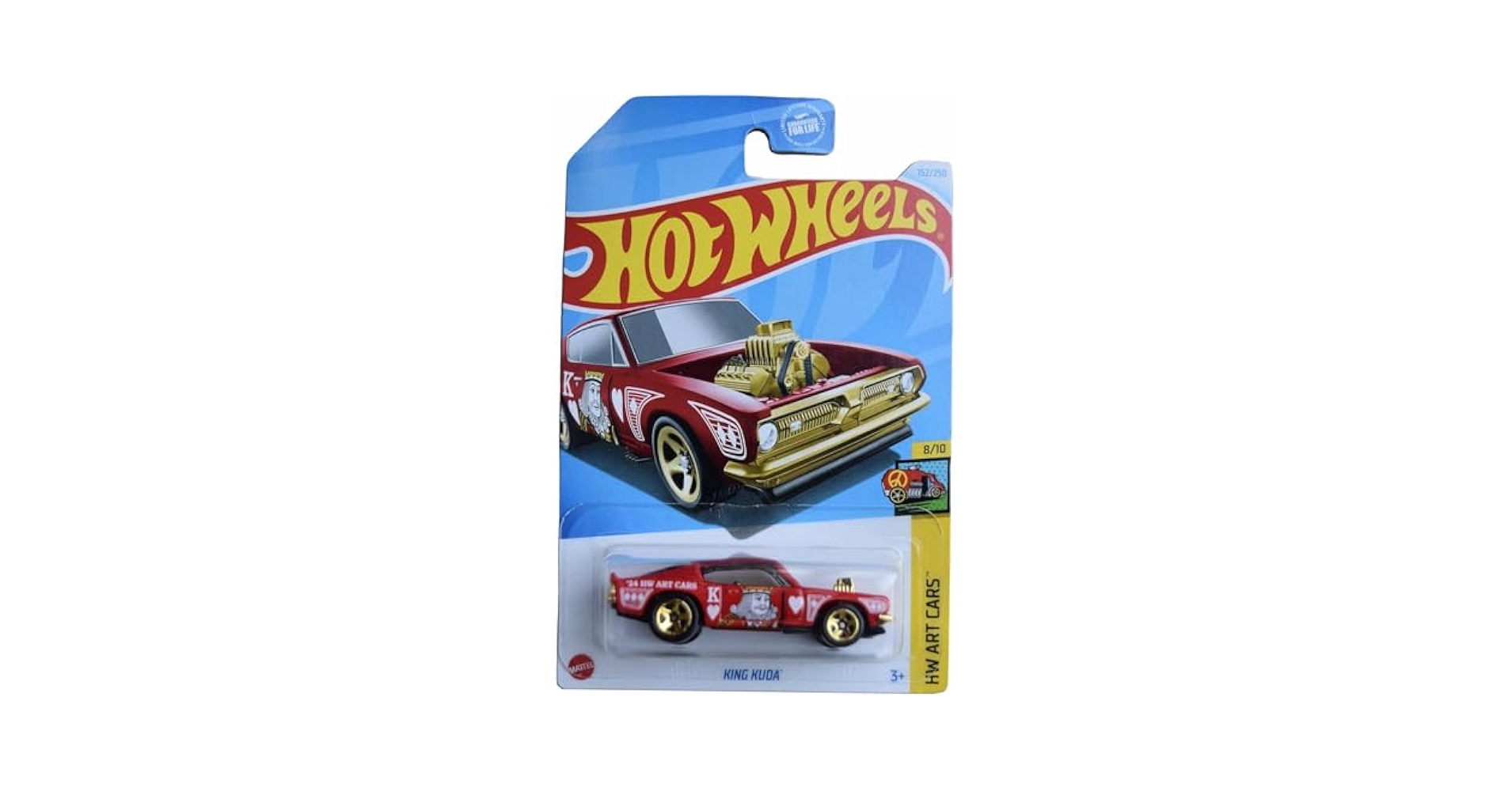 Amazon.com: Hot Wheels King Kuda, HW Art Cars 8/10 [red] 152