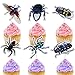 Beetle Theme Cupcake Toppers 18-PC Set - Beetle Theme Birthday Party, Insect Theme Party, Baby Shower Party Decoration Loved by Boys or Girls