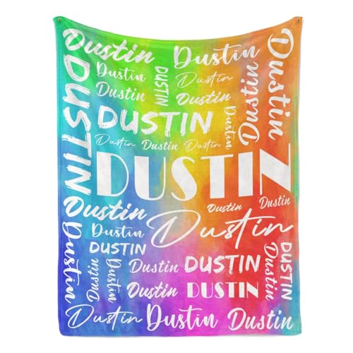 Name Blanket Personalized Name Blanket Customized Blanket with Name Text for Adult Kid Birthday Christmas Mothers Fathers Valentines Day Gift