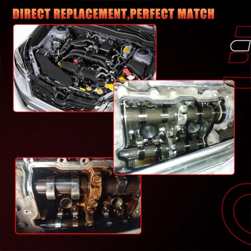 Image of Engine Valve Cover Gasket Set Compatible with Subaru Vehicle Crosstrek Impreza XV Crosstrek 2.0L, Forester Legacy Outback 2.5L H4 2011-2019 Replaces# VS 50830 R, VS50830R, 13270AA190, VS50725