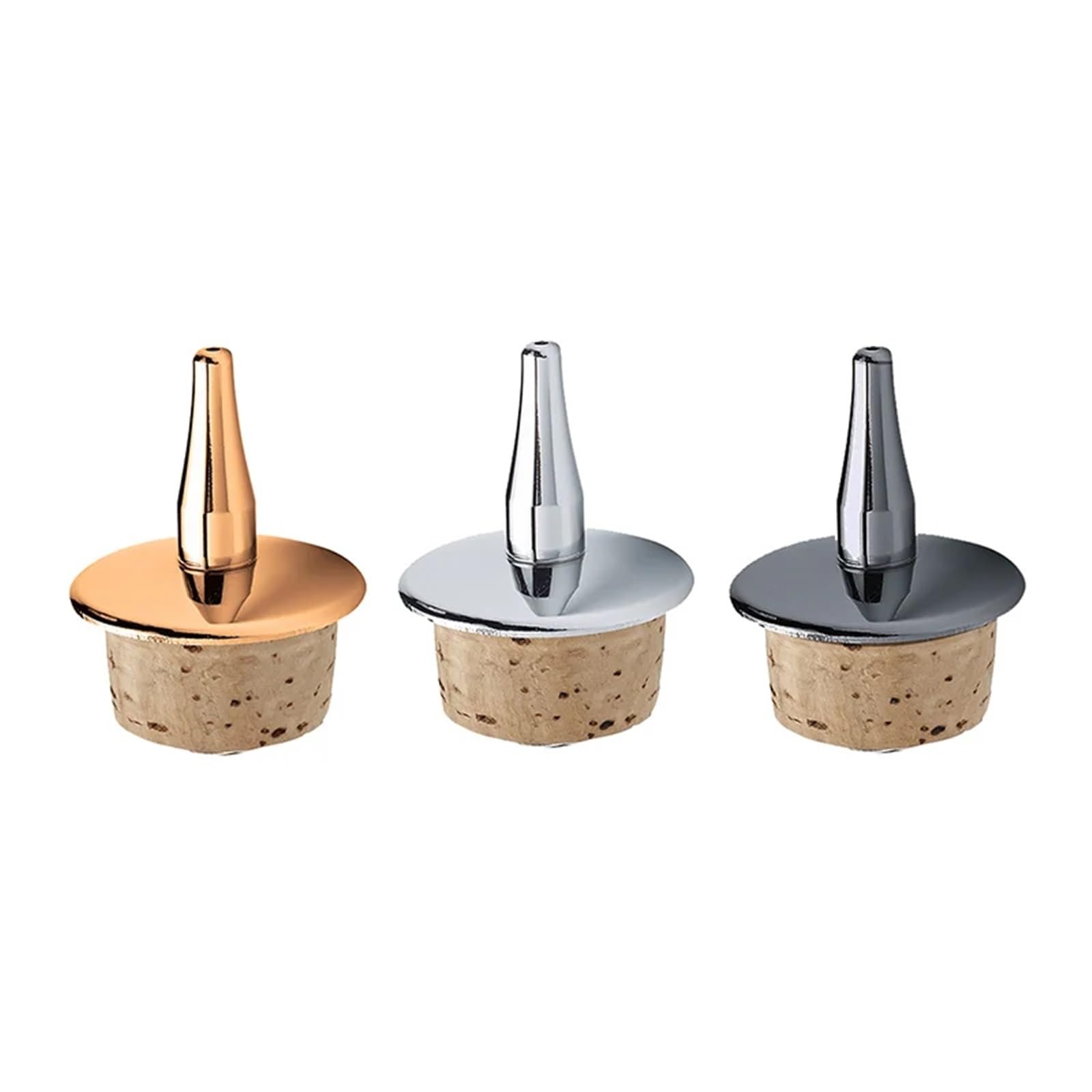Bouchons à vin 6 pièces goutteur liqueur Dasher hauts outil de barre for garder le Champagne frais(Mixed)