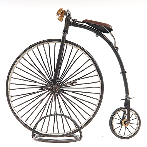 Old Modern Handicrafts 1870 The High Wheeler-Penny Farthing Collectible, 9.5" X 3.5" X 8.5", Black #TOP17
