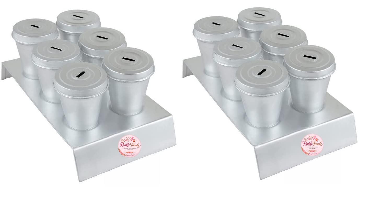 Aluminium Kulfi Mould Set Ice Cream Kulfi Maker with Lid Hole- 6 Pieces (Without Stand) — Amazon image 8