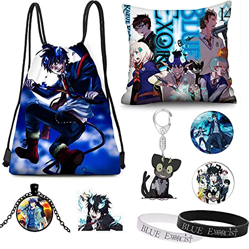 Blue Exorcist Merch, Backpack,Pillow Case,Buttons Pins Keychain Necklace Bracelet (A) Blue Exorcist Merch, Backpack,Pillow Case,Buttons Pins Keychain Necklace Bracelet (A)