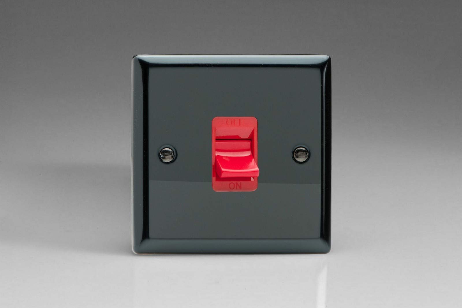 Varilight - 45A Cooker Switch (Single Size) Iridium-Black - XI45SB