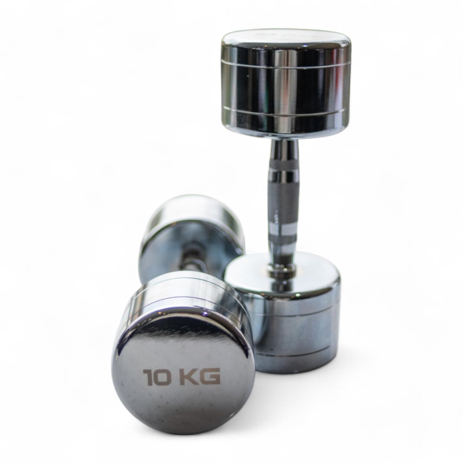Modern Fitness Chrome Dumbbells Pairs 5kg 6kg 7kg 8kg 9kg 10kg (9, Kilograms)