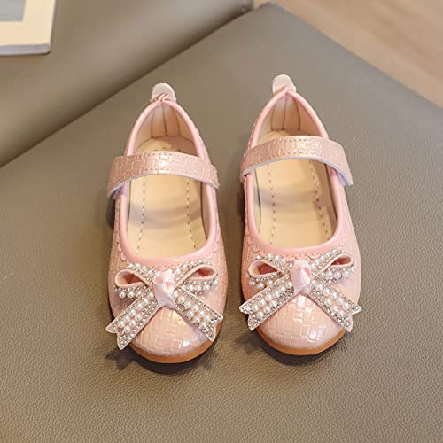 Fashion Summer Sandals Dress Girls Mary Jane Shoes Flat Low Heels for School Party Wedding, Summer Dress Shoes (Pink, 9 Toddler)4