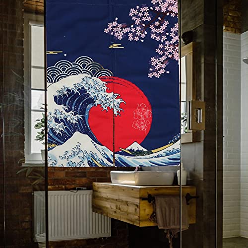 UPKOCH Douchegordijn Eenvoudige partitie gordijn Premium partitie gordijn (blauw) - Image 4