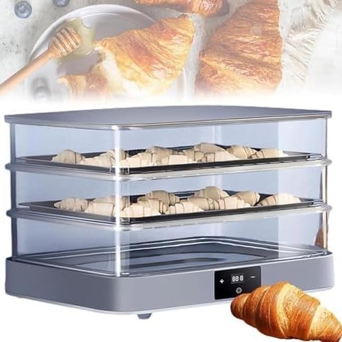40L Electric Dough Proofer Machine - Adjustable Temperature, Timing & Humidity Control for Perfect Home Bread Fermentation & Proofing, Ideal for Baking Enthusiasts