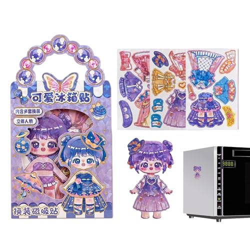 Muñecas de vestir magnéticas - Trajes combinables para juego imaginativo - Muñeca de vestir de juguete para niños | Para el hogar, aula, fiesta, amantes de la moda, coleccionistas, niños, así como