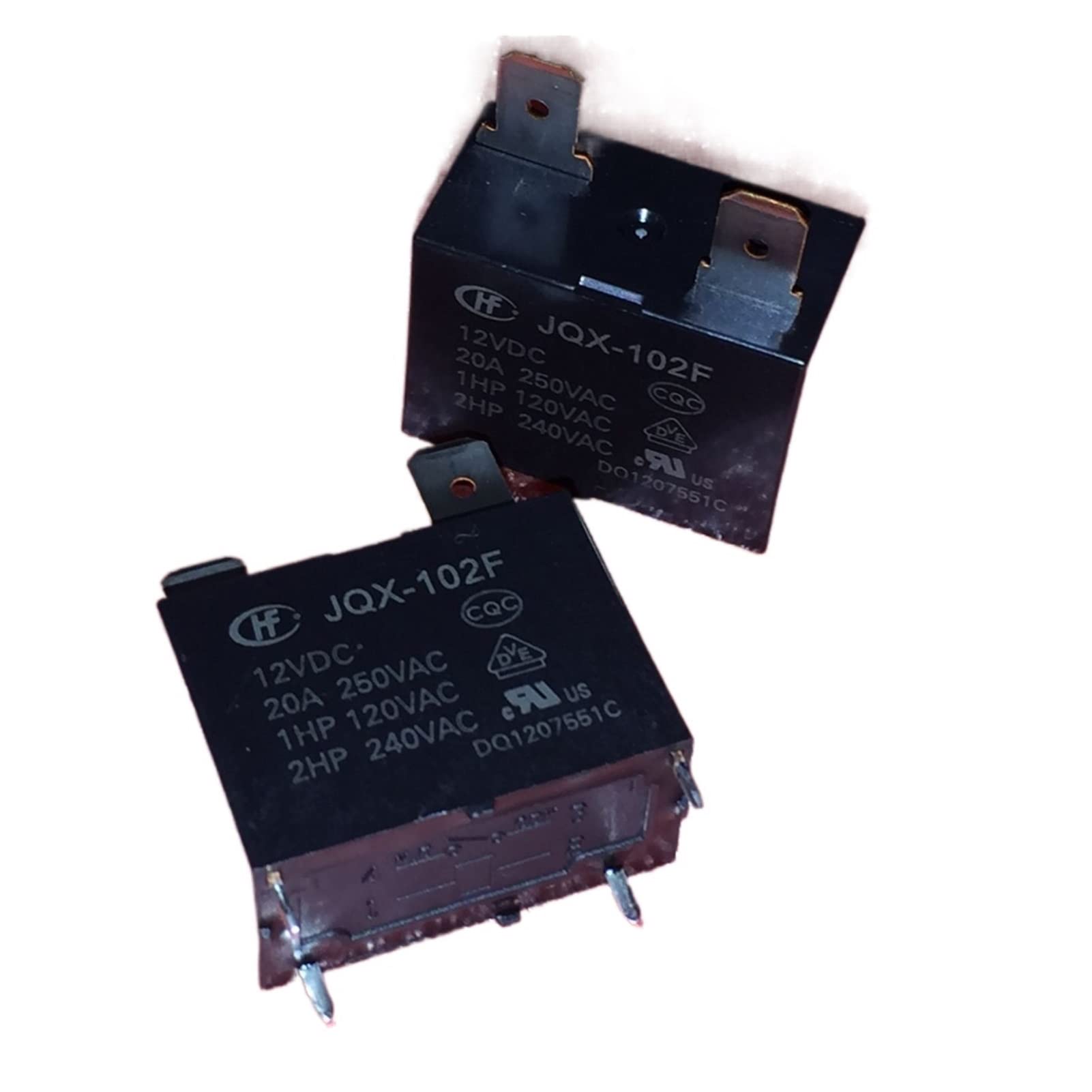GJZIFGFWQ 10pcs relay JQX-102F/012 JQX-102F-12VDC JQX-102F 12VDC 20A 4PIN