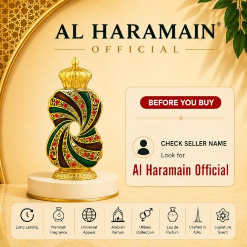 Image of Al Haramain Attar Oil Perfume Oil Alcohol-Free | Long-Lasting Luxury Attar Unisex 15Ml (Tanasuk)