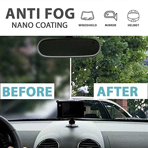 Image of Anti Fog Spray | Anti Mist for Glass & Plastic| Treatment For Car Window, Windshield, Glass, Mirror, Helmet| Glass Cleaner and Protector to Increase Visibility |with Microfiber Cloth (100 Ml)
