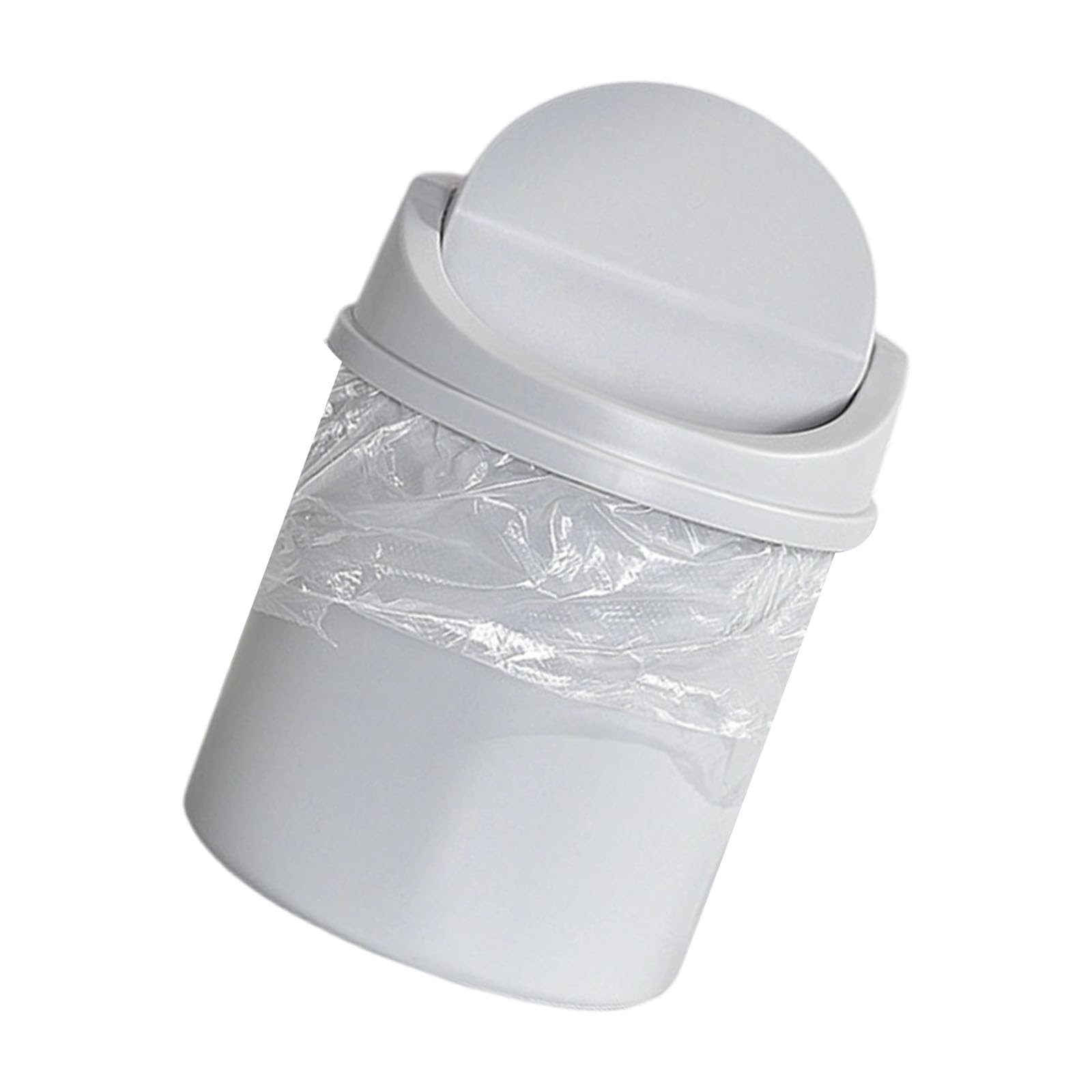 Jazuaiao Trash Can with Easy Lid Design Easy to Clean Desktop Paper Bin for Multipurpose Home and Desktop Use Trash Bin