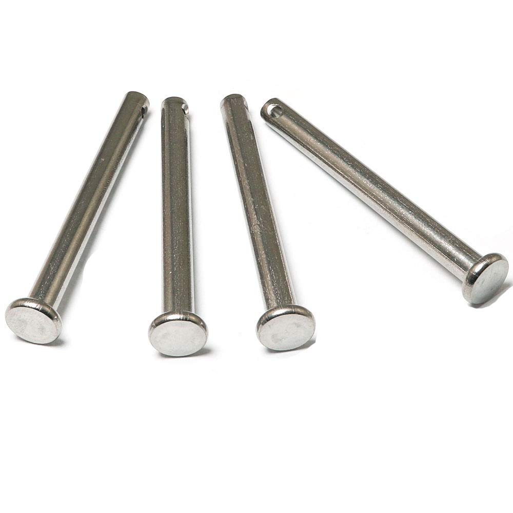 4Pcs 3/8" X 1-9/16" Single Hole Clevis Pins, 304 Stainless Steel Flat Head Pins - View #12